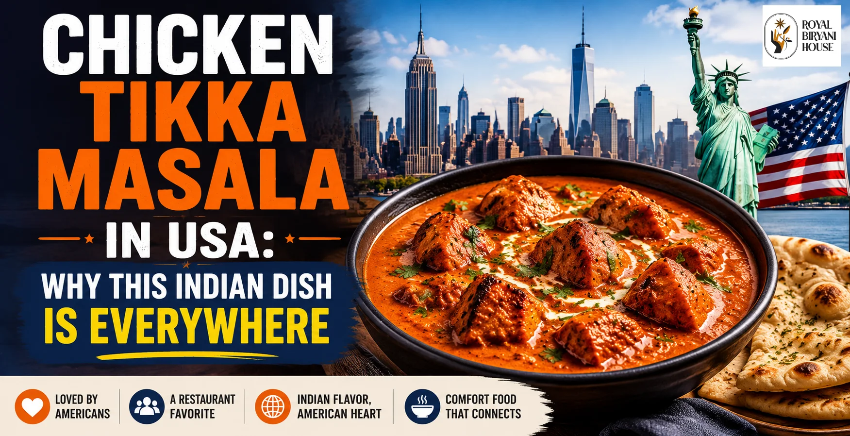 chicken tikka masala in usa