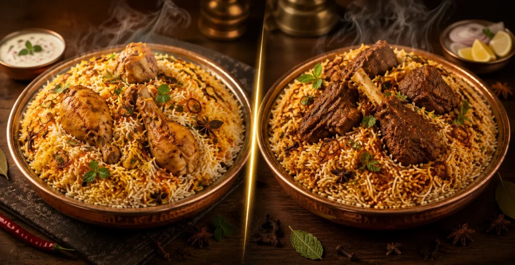 The Complete Flavor Comparison: Chicken Biryani vs Mutton Biryani
