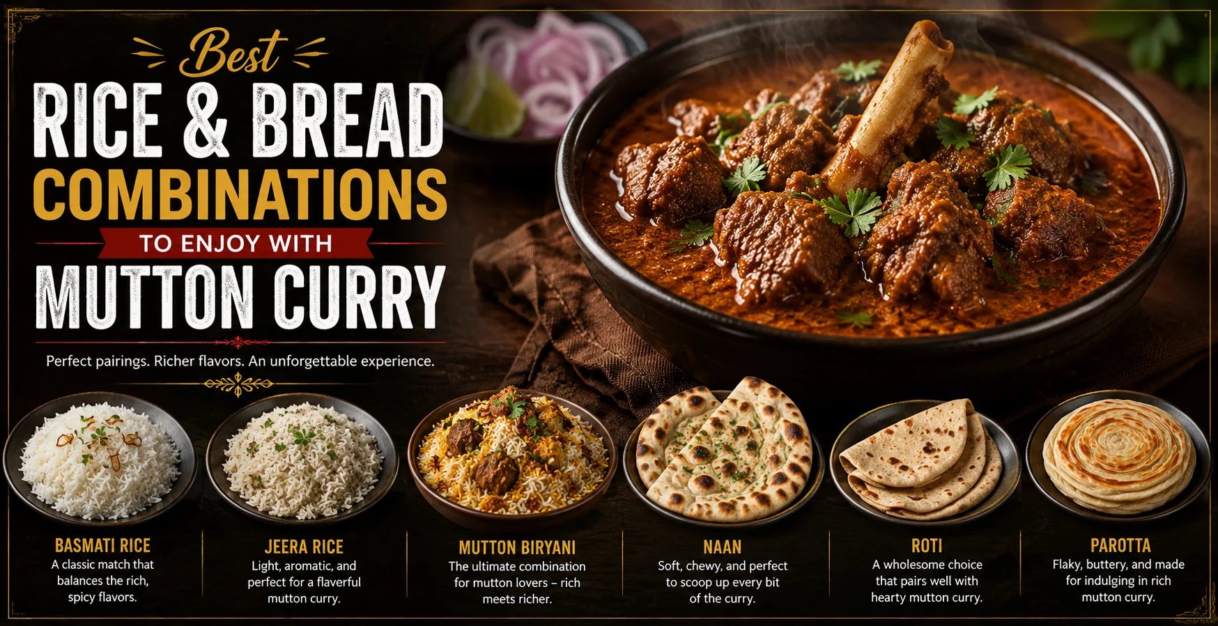 Best Rice and Bread Combinations to Enjoy with Mutton Curry